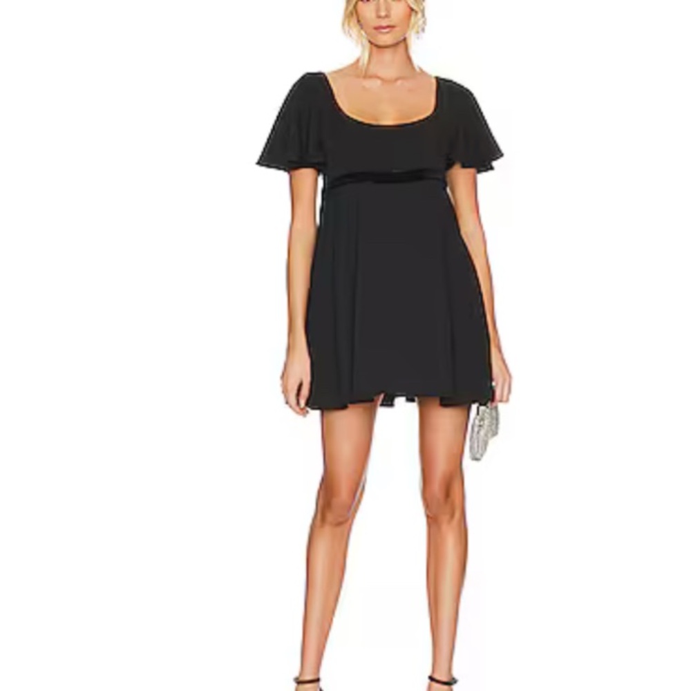 x REVOLVE Brianna Mini Dress in Black, Amanda Uprichard